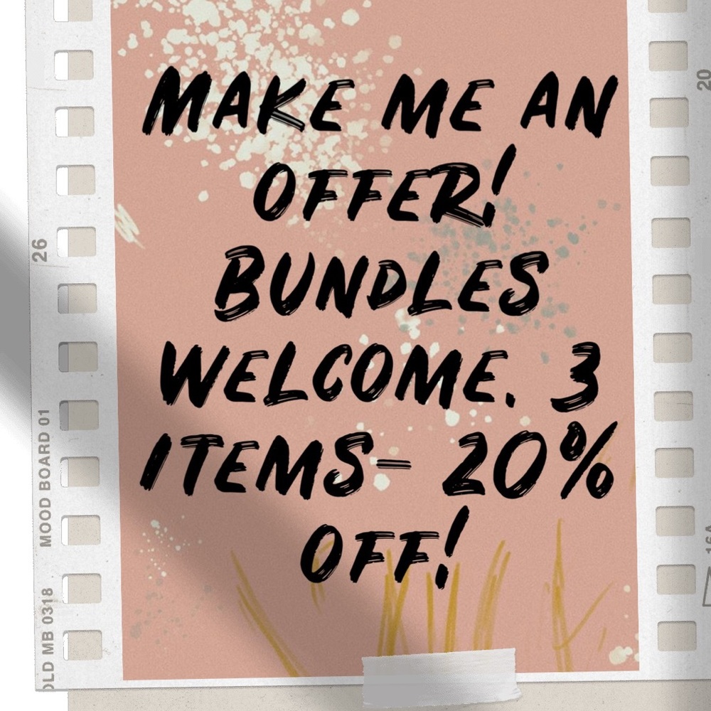 OFFERS WELCOME AND ENCOURAGED!